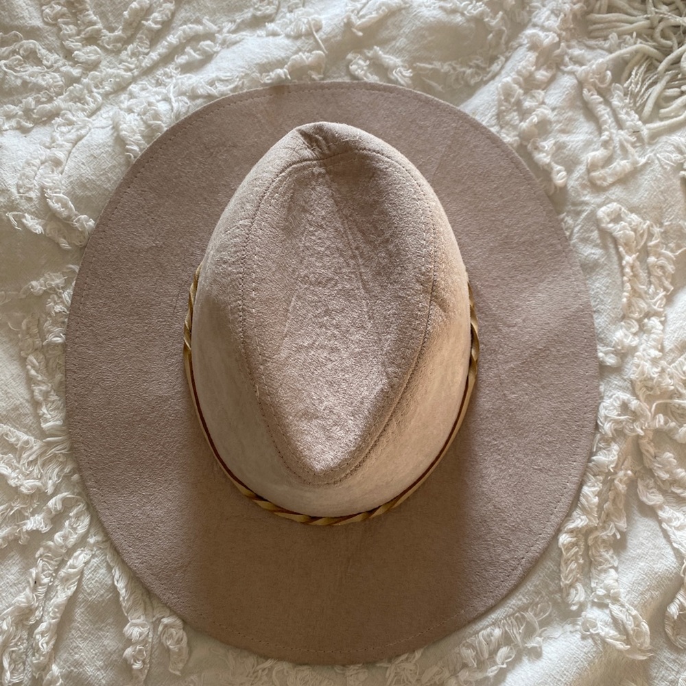 BOHO/ Western style hat beige color